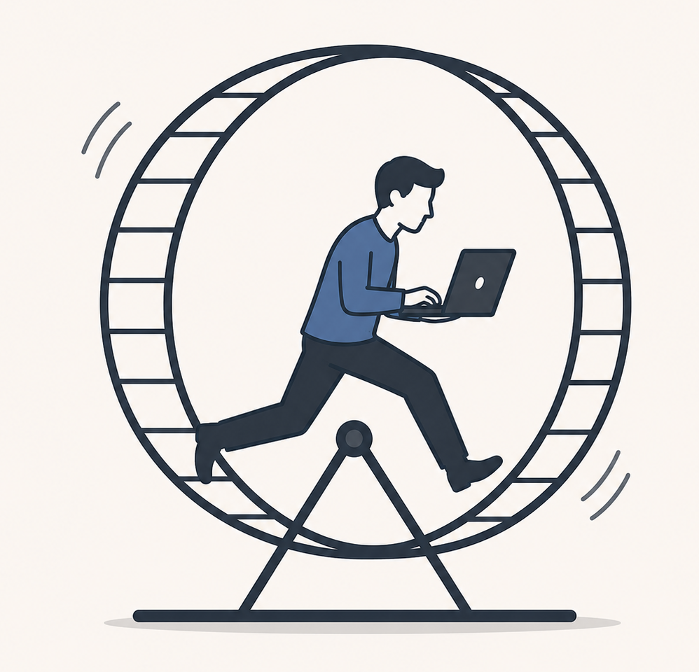 Minimal illustration of technological acceleration and artificial intelligence