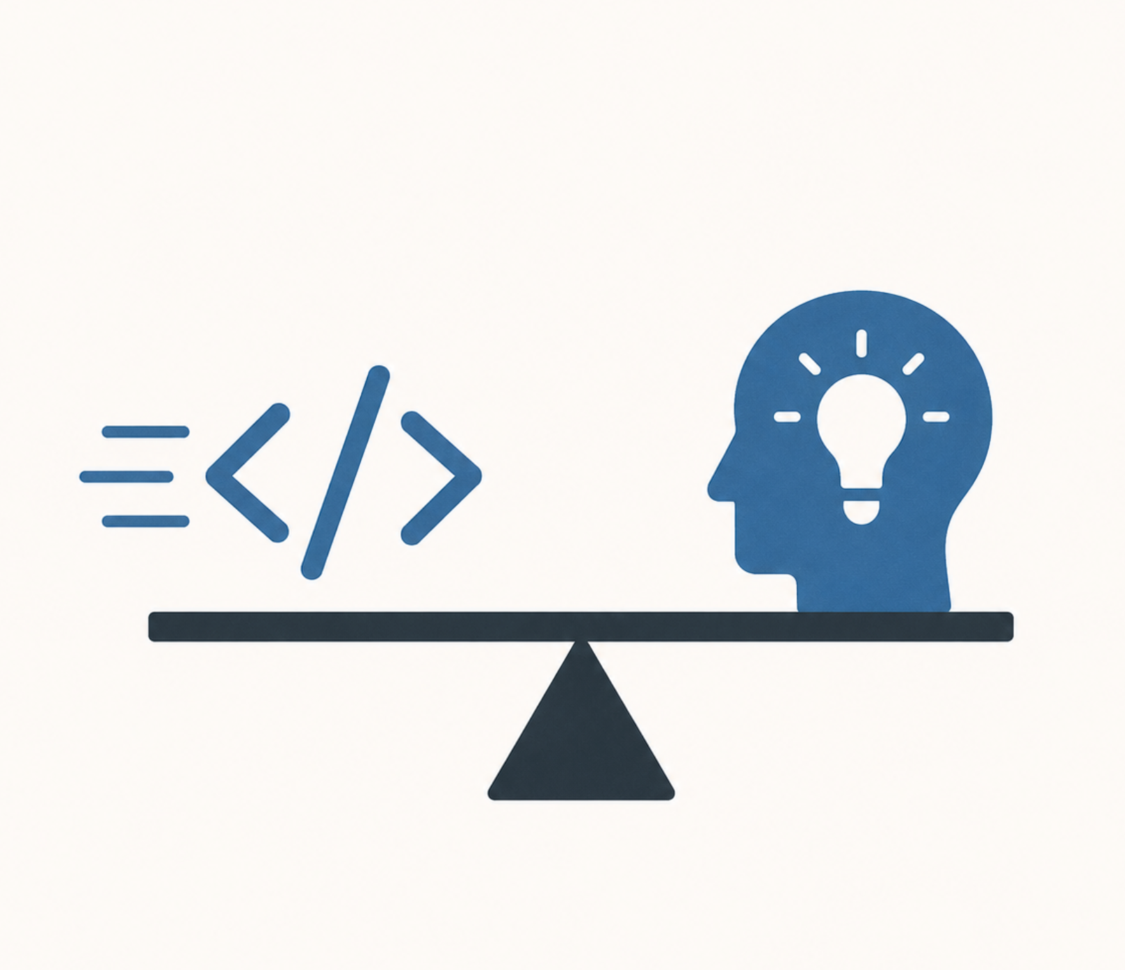 Minimal illustration of AI changing the definition of productivity